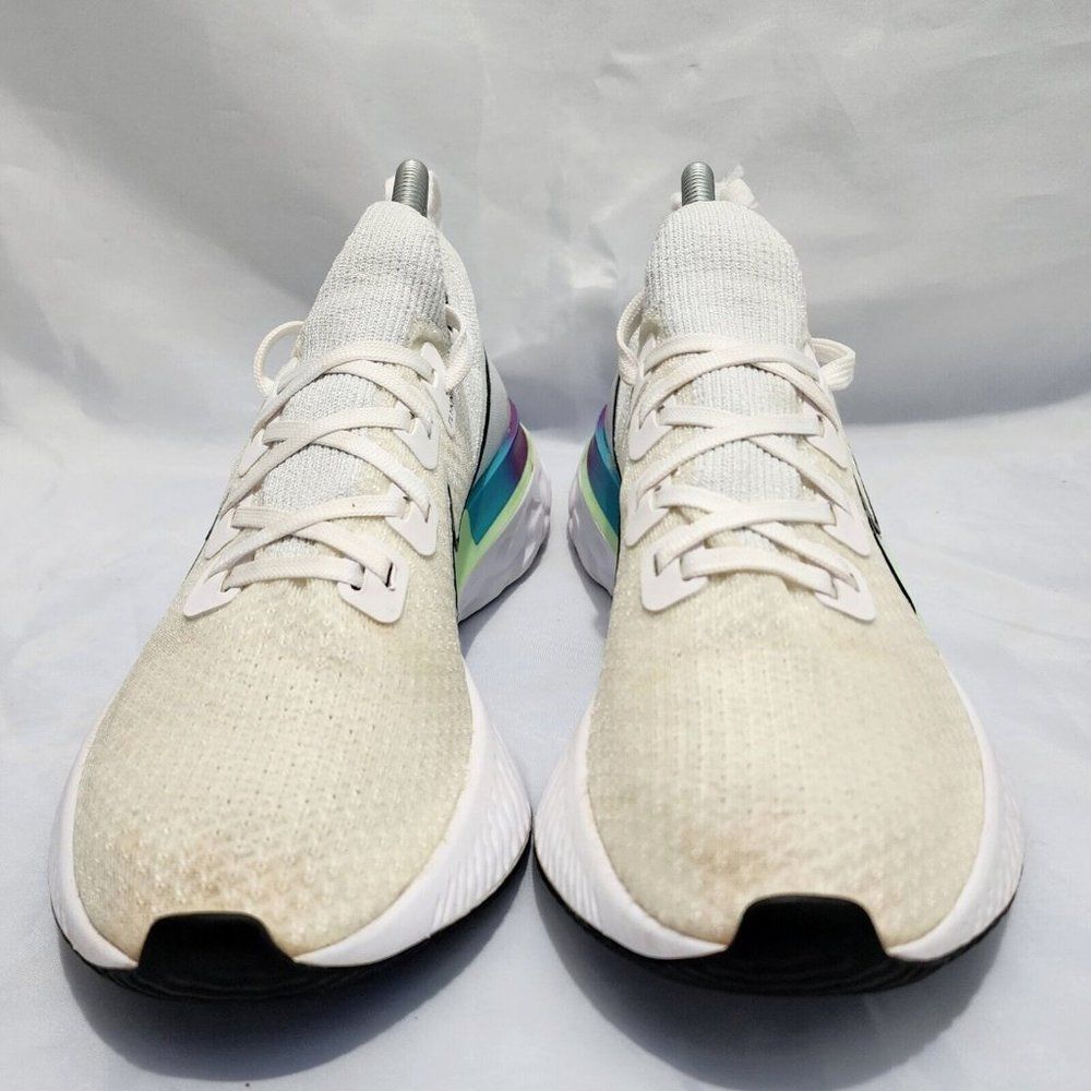 Nike React Infinity Flyknit Shoes Running White Vapor CD4372-102 Women's Size 9 - Picture 3 of 12